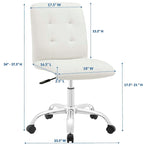 Prim Armless Mid Back Office Chair