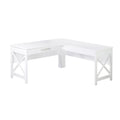 Saint Birch Alaska Modern Farmhouse L-Shaped Desk with Drawer