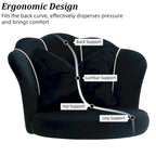 XINMICS Modern Velvet Task Chair 360 Swivel Adjustable Height Office Chair