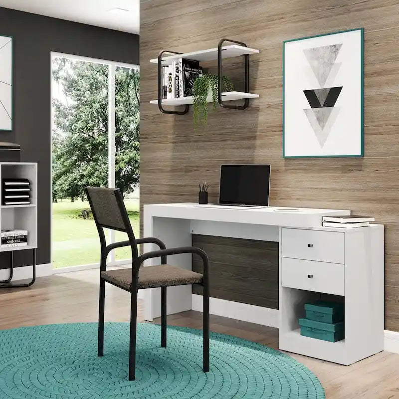 Modern Designs Expandable 47 to 61 Inches Long Home Office Desk