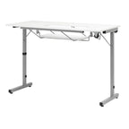 Sew Ready Rollaway II Sewing Table Silver/White Portable Folding Rolling