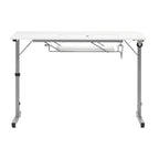 Sew Ready Rollaway II Sewing Table Silver/White Portable Folding Rolling