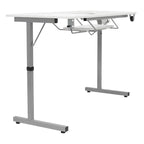 Sew Ready Rollaway II Sewing Table Silver/White Portable Folding Rolling