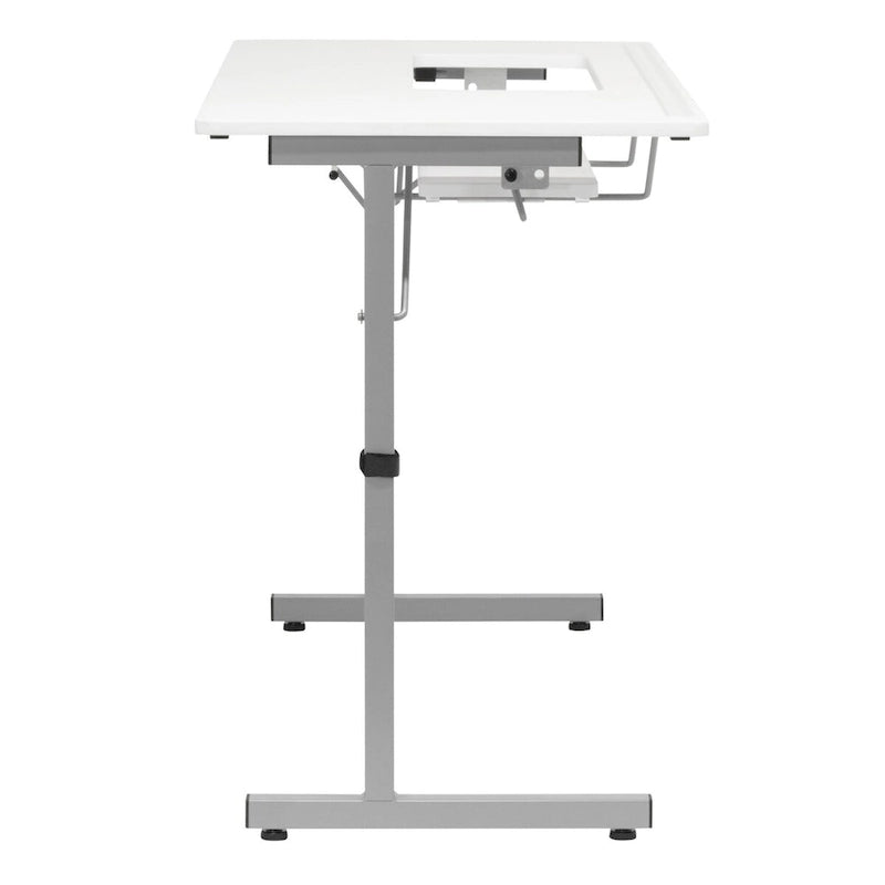 Sew Ready Rollaway II Sewing Table Silver/White Portable Folding Rolling