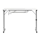 Sew Ready Rollaway II Sewing Table Silver/White Portable Folding Rolling