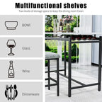 Mieres 3 Piece Dining Room Table Set, Dining Table Set for 2, Kitchen Table Set with 2 Upholstered Chairs