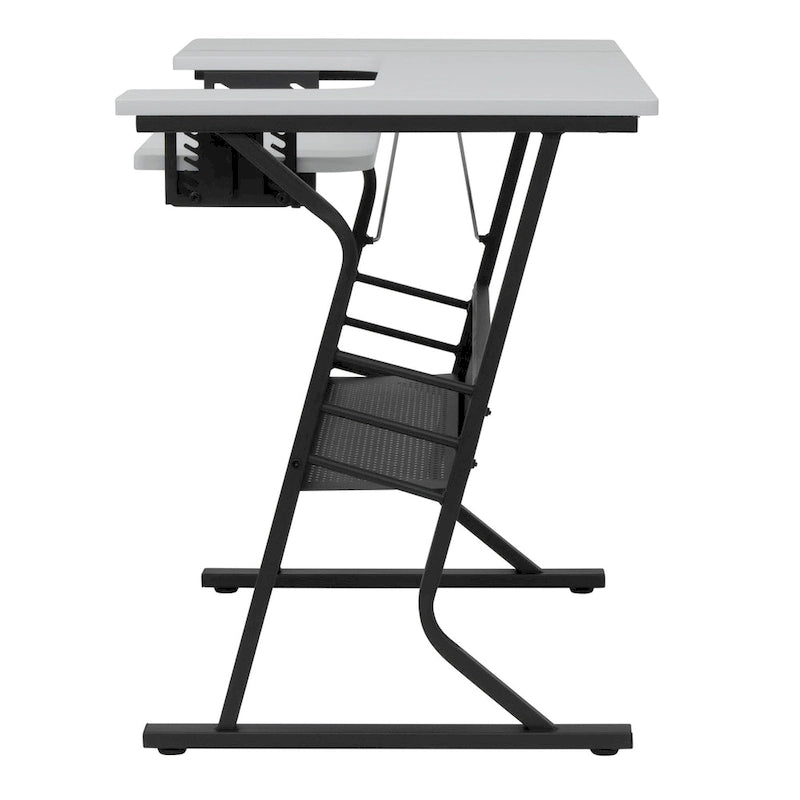 Studio Designs Eclipse Sewing and Crafting Table, White or Maple Top