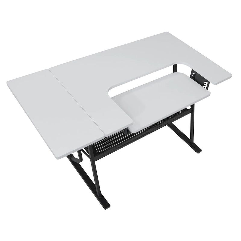 Studio Designs Eclipse Sewing and Crafting Table, White or Maple Top
