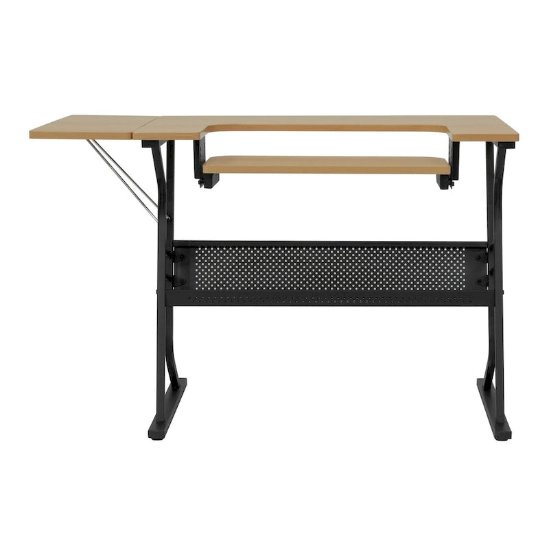Studio Designs Eclipse Sewing and Crafting Table, White or Maple Top