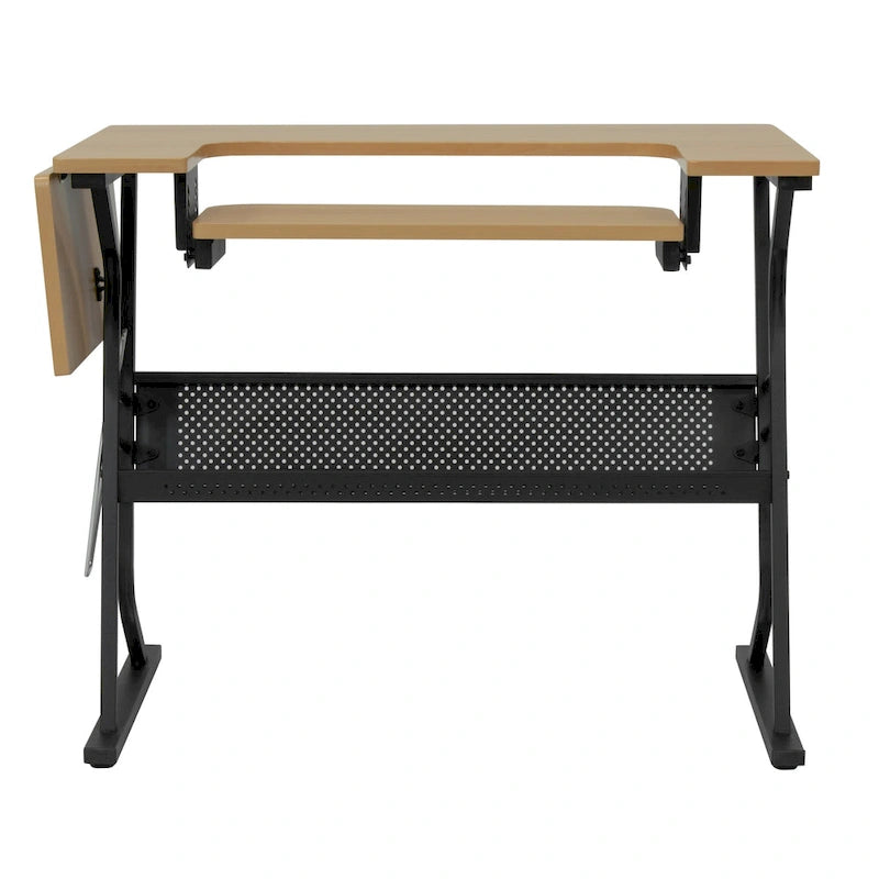 Studio Designs Eclipse Sewing and Crafting Table, White or Maple Top