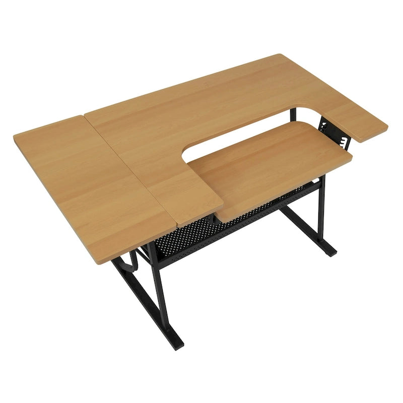 Studio Designs Eclipse Sewing and Crafting Table, White or Maple Top