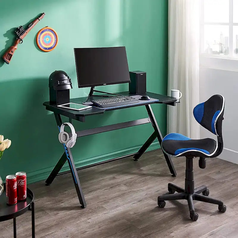 JJS Ergonomic Mesh Office Chair Adjustable Lumbar Support Computer Desk Chair