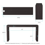 Allan Andrews Carbon Loft Black Wood Veneer Dillon Console Table