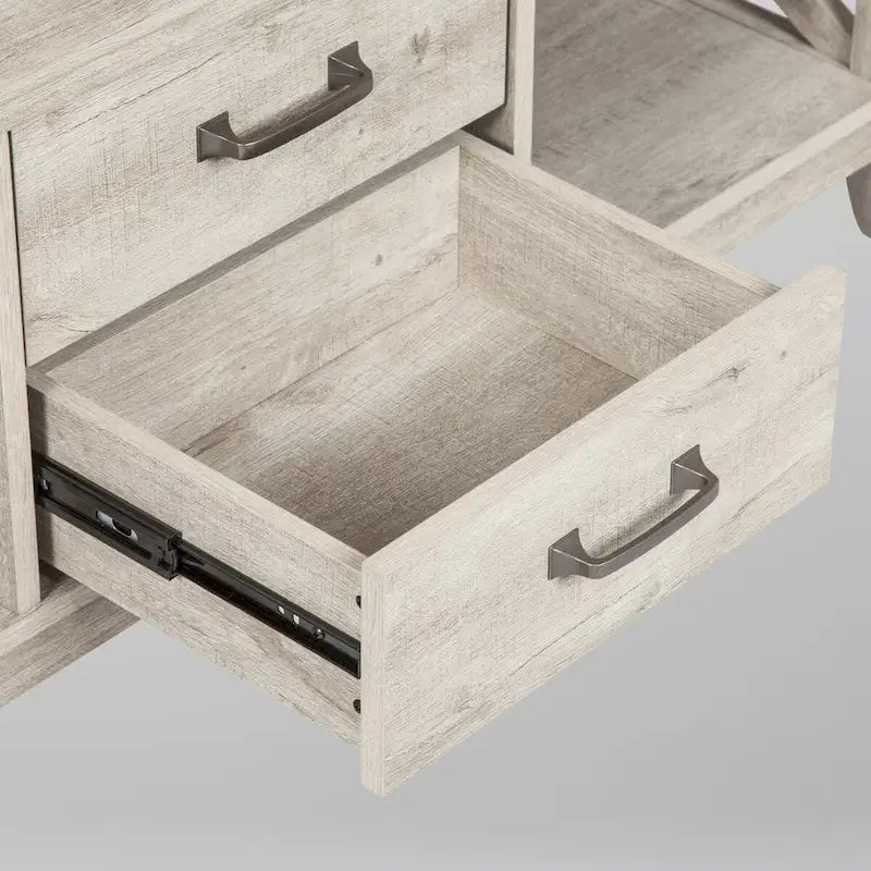 Saint Birch Honduras Washed Gray Coffee Table with 2-drawer