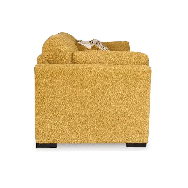 Roundhill Furniture Clareen 3-Piece Living Room Set, Sofa Loveseat and Cutler Chair