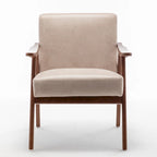 Mid-Century Modern Chair, Living Room Chair with Solid Wood Frame