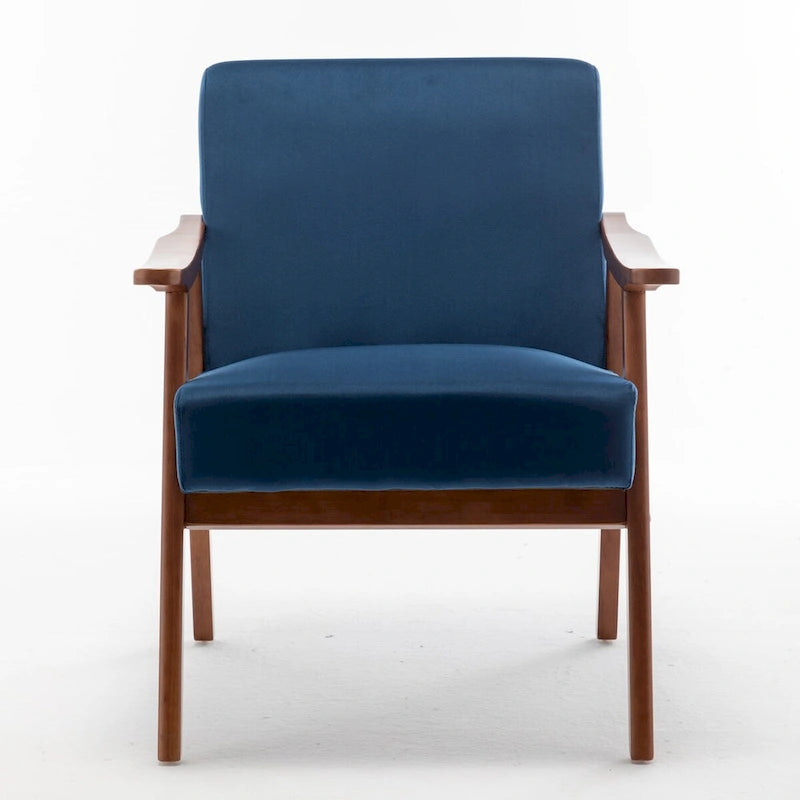 Mid-Century Modern Chair, Living Room Chair with Solid Wood Frame