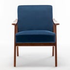 Mid-Century Modern Chair, Living Room Chair with Solid Wood Frame