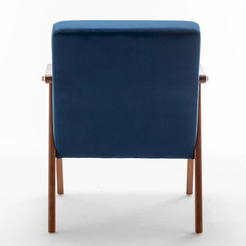 Mid-Century Modern Chair, Living Room Chair with Solid Wood Frame