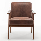 Mid-Century Modern Chair, Living Room Chair with Solid Wood Frame