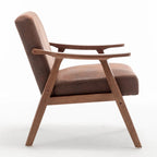 Mid-Century Modern Chair, Living Room Chair with Solid Wood Frame