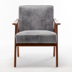 Mid-Century Modern Chair, Living Room Chair with Solid Wood Frame