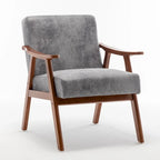 Mid-Century Modern Chair, Living Room Chair with Solid Wood Frame