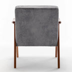 Mid-Century Modern Chair, Living Room Chair with Solid Wood Frame