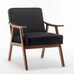 Mid-Century Modern Chair, Living Room Chair with Solid Wood Frame