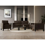 CraftPorch Corduroy Mid-Century Modern Velvet Upholstered 3-Piece Living Room Set