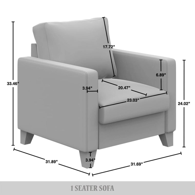 CraftPorch Corduroy Mid-Century Modern Velvet Upholstered 3-Piece Living Room Set