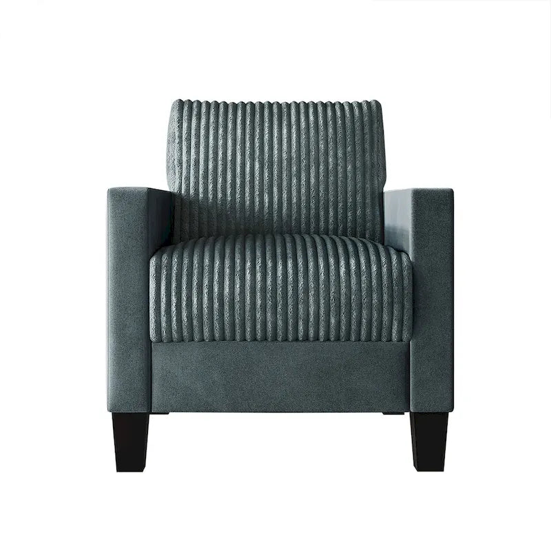 CraftPorch Corduroy Mid-Century Modern Velvet Upholstered 3-Piece Living Room Set