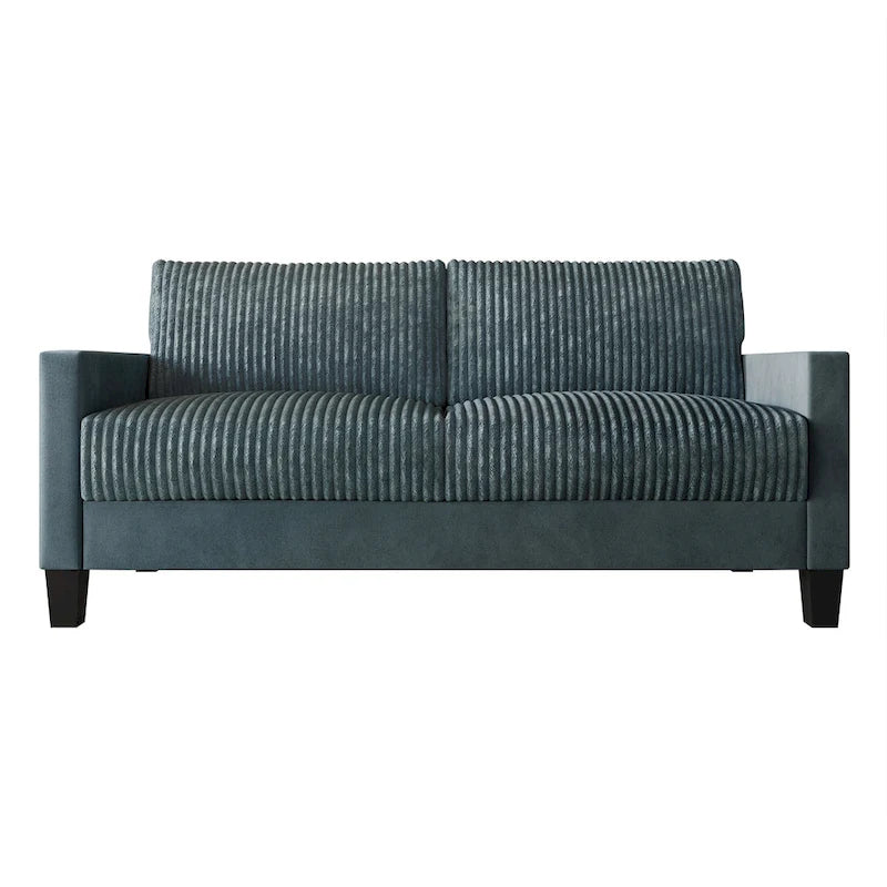 CraftPorch Corduroy Mid-Century Modern Velvet Upholstered 3-Piece Living Room Set