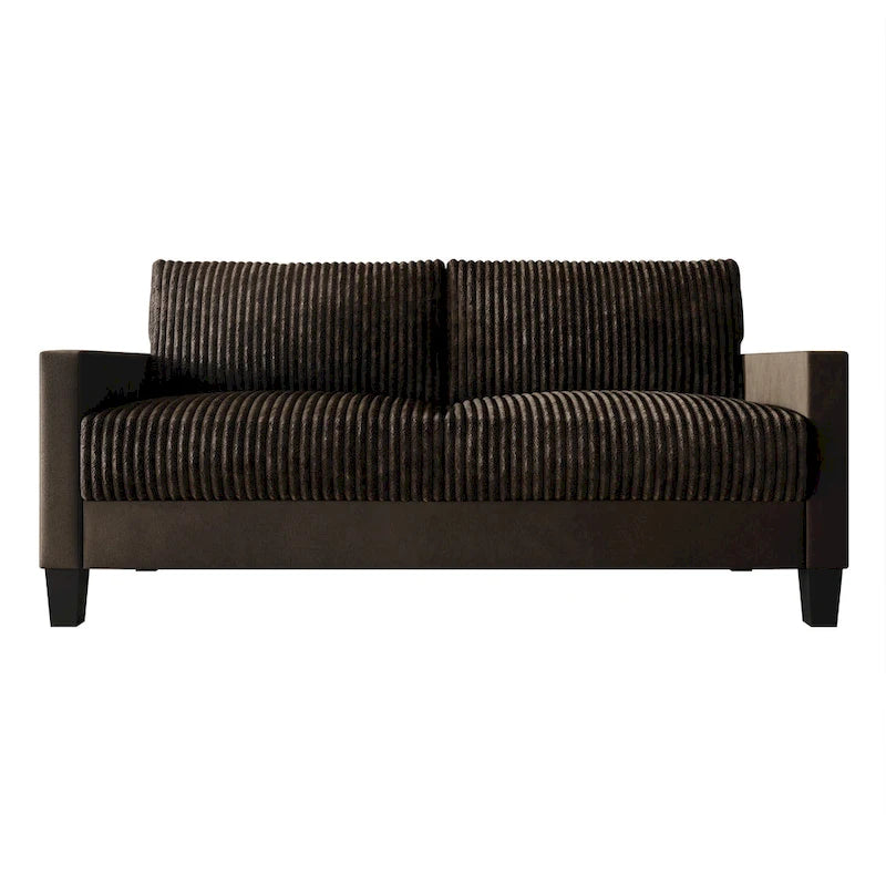 CraftPorch Corduroy Mid-Century Modern Velvet Upholstered 3-Piece Living Room Set
