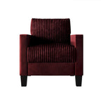 CraftPorch Corduroy Mid-Century Modern Velvet Upholstered 3-Piece Living Room Set