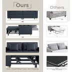 AECOJOY 3-in-1 Sofa Bed Double Sleeper Chair Bed
