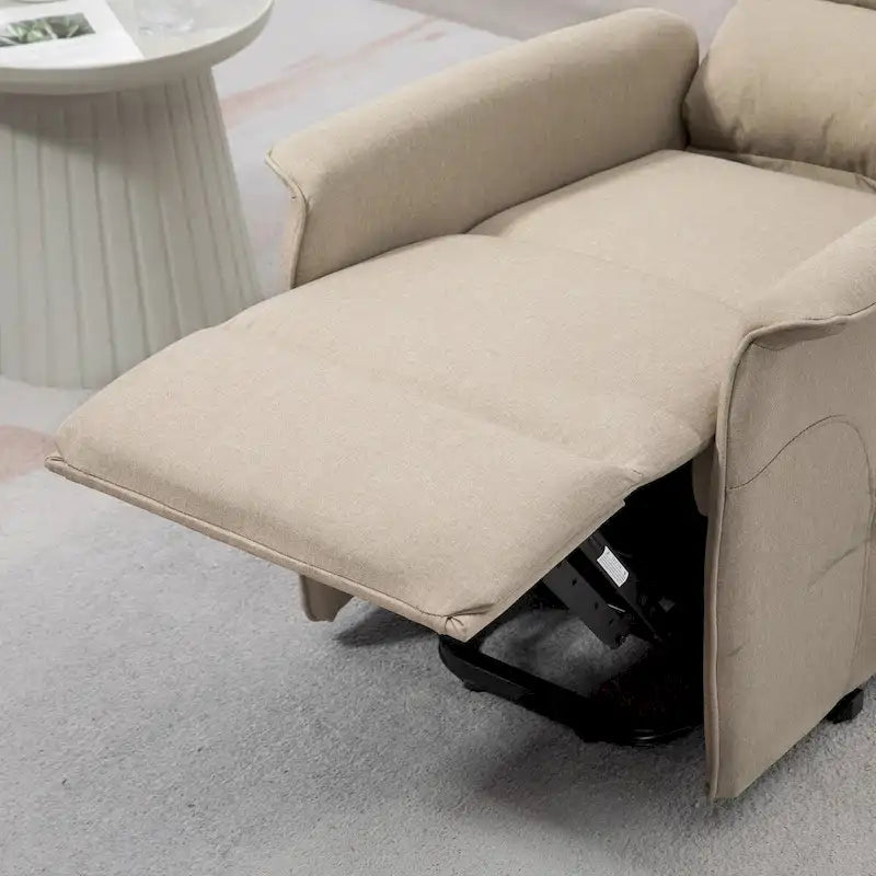 HOMCOM Power Lift Recliner Chair for Elderly, Easy Assembly, Fabric Lift Chair with Remote Control