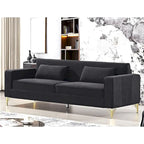 Aesthetic 85.8 Velvet Sofas for Living Room 3 Seater Couch with Classic Modern Appeal and Luxurious Soft Comfort