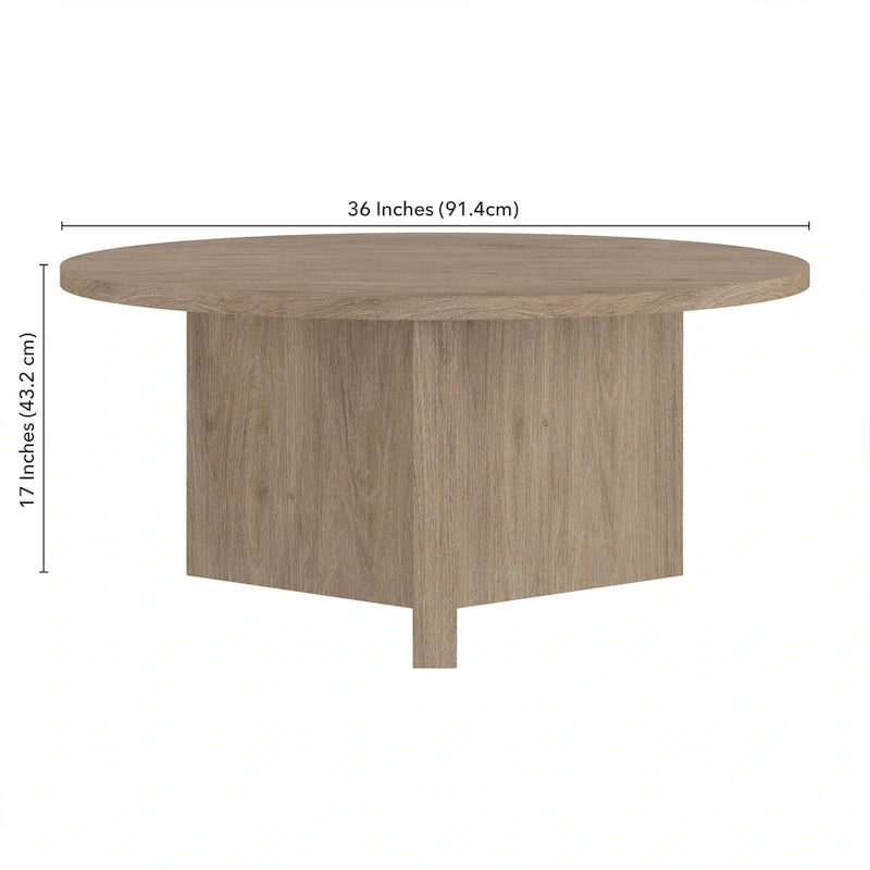 Anders 36 Wide Round Coffee Table - 36 Wide