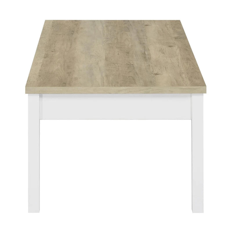 Hudson Antique Pine and White 3-piece Coffee Table Set
