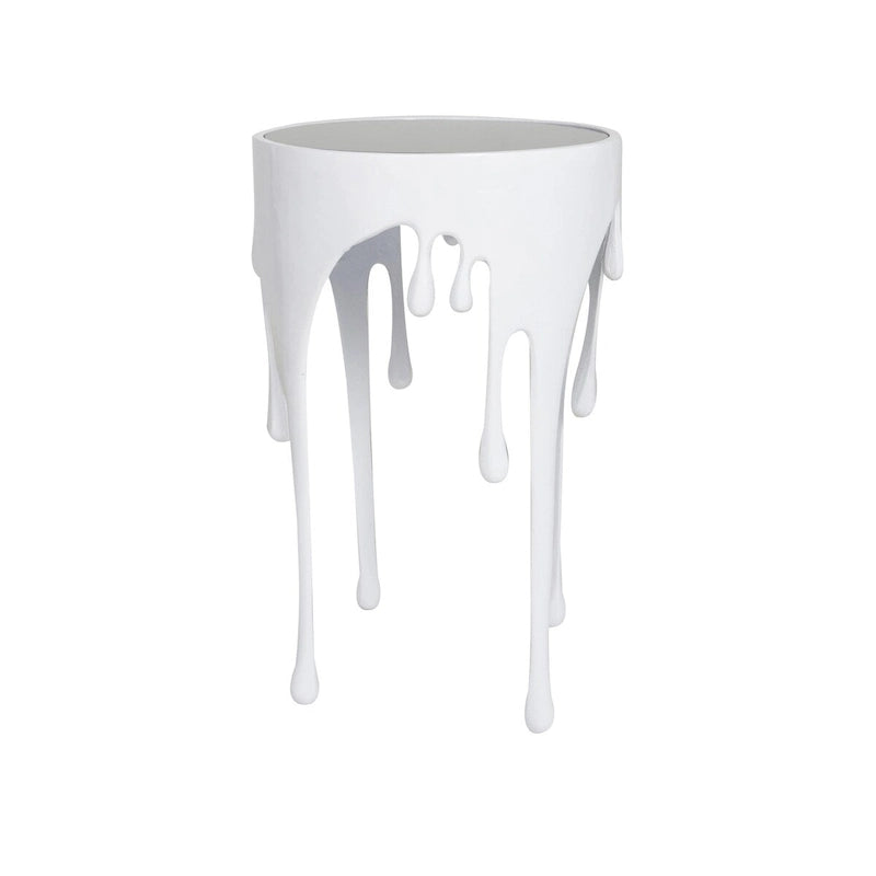 Artistic 16 Wide Metallic Drip Metal Accent Table - 16 x 25