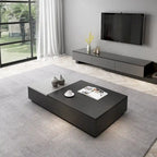 51.18 Lift Top Coffee Table with Hidden Storage Compartment and 2 Drawers