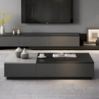 51.18 Lift Top Coffee Table with Hidden Storage Compartment and 2 Drawers