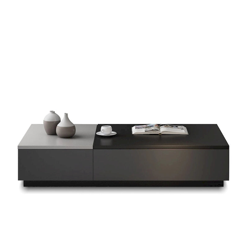 51.18 Lift Top Coffee Table with Hidden Storage Compartment and 2 Drawers