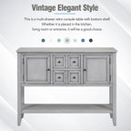 Buffet Sideboard Console Table with Bottom Shelf