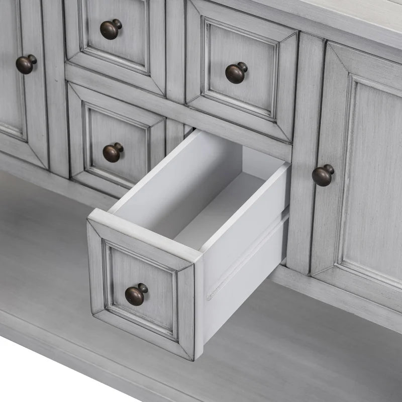 Buffet Sideboard Console Table with Bottom Shelf