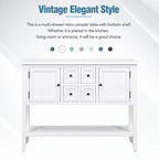 Buffet Sideboard Console Table with Bottom Shelf