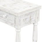 Antique Black Console Table - 63" with 4 Drawers & Shelf