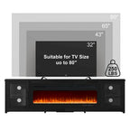 80 Modern Electric Fireplace TV Stand