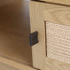 Studio London Lucas Storage Oak Wood Coffee Table for Living Room